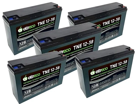 Комплект тяговых аккумуляторов Eltreco TNE12-38 (60V32.5A/H C3)