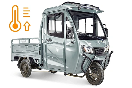 Грузовой электротрицикл Rutrike КАРГО Кабина обогрев 1500 60V1000W