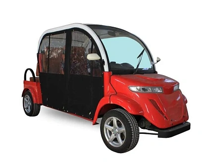 Гольфкар Elecar 5E-TIGARBO 4+2 Красный (мягкие двери)