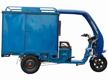 Грузовой электрический трицикл с кабиной Силач-500