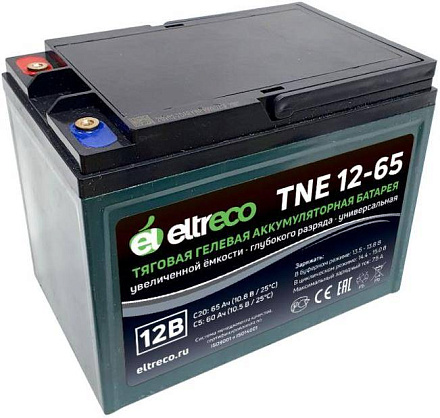 Тяговый аккумулятор Eltreco TNE12-65 (12V58A/H C3)