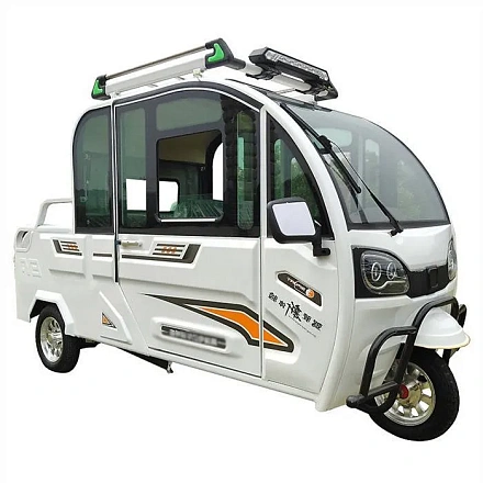 Электротрицикл грузовой Green Camel Шторм Пикап (60V 1500W) кабина, кузов, понижающая