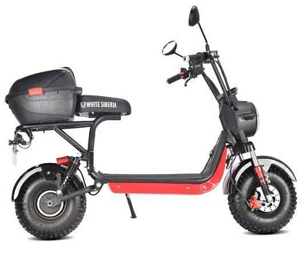 Электроскутер WHITE SIBERIA MINI R 2.0 1200W BLACK