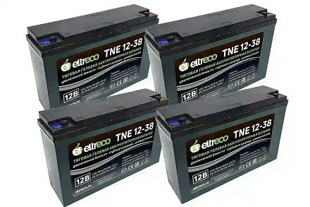 Комплект тяговых аккумуляторов Eltreco TNE12-38 (48V32.5A/H C3)