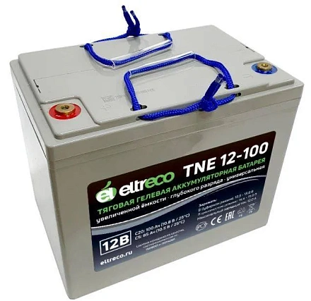 Тяговый аккумулятор Eltreco TNE12-100 (12V80A/H C3)