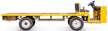 Платформенная тележка электрическая Rutrike ТРАНСПОРТЕР