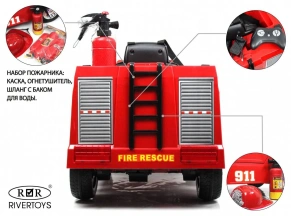 Детский электромобиль Rivertoys A222AA (пожарная)