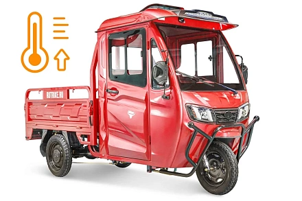 Грузовой электротрицикл Rutrike КАРГО Кабина обогрев 1500 60V1000W