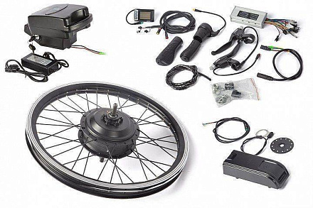 КОМПЛЕКТ Eltreco 48V 500W LCD 20" + АКБ 48V 10А/ч (FROG)