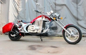 Электромотоцикл Green Camel Чоппер C200 (72V 3000W R15)