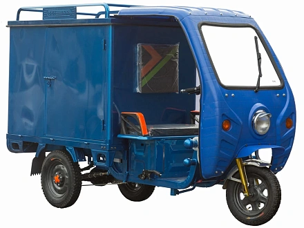 Грузовой электрический трицикл с кабиной Силач-500