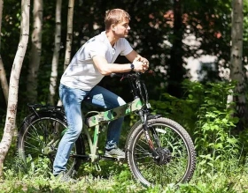 Электровелосипед Eltreco PATROL КАРДАН 26 DISC MATT BLACK