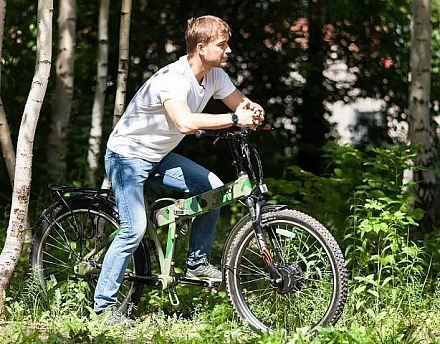 Электровелосипед Eltreco PATROL КАРДАН 26 DISC MATT BLACK