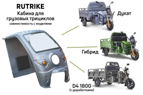 Кабина для грузового трицикла
