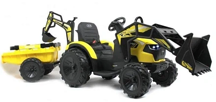 Детский электромобиль экскаватор-погрузчик Rivertoys A777MP