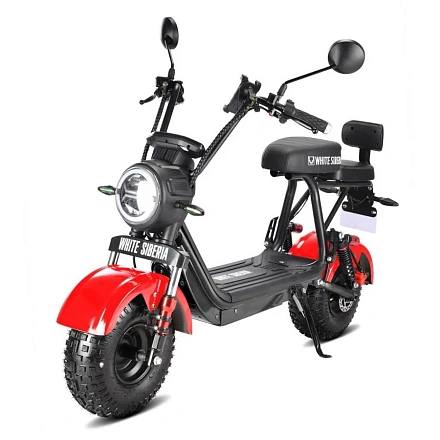 Электроскутер WHITE SIBERIA MINI R 2.0 1200W RED