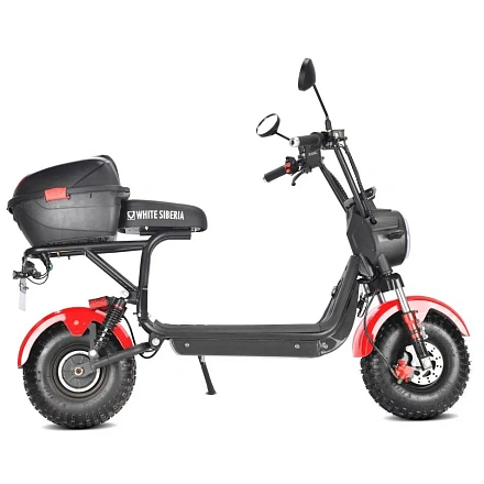 Электроскутер WHITE SIBERIA MINI R 2.0 1200W RED